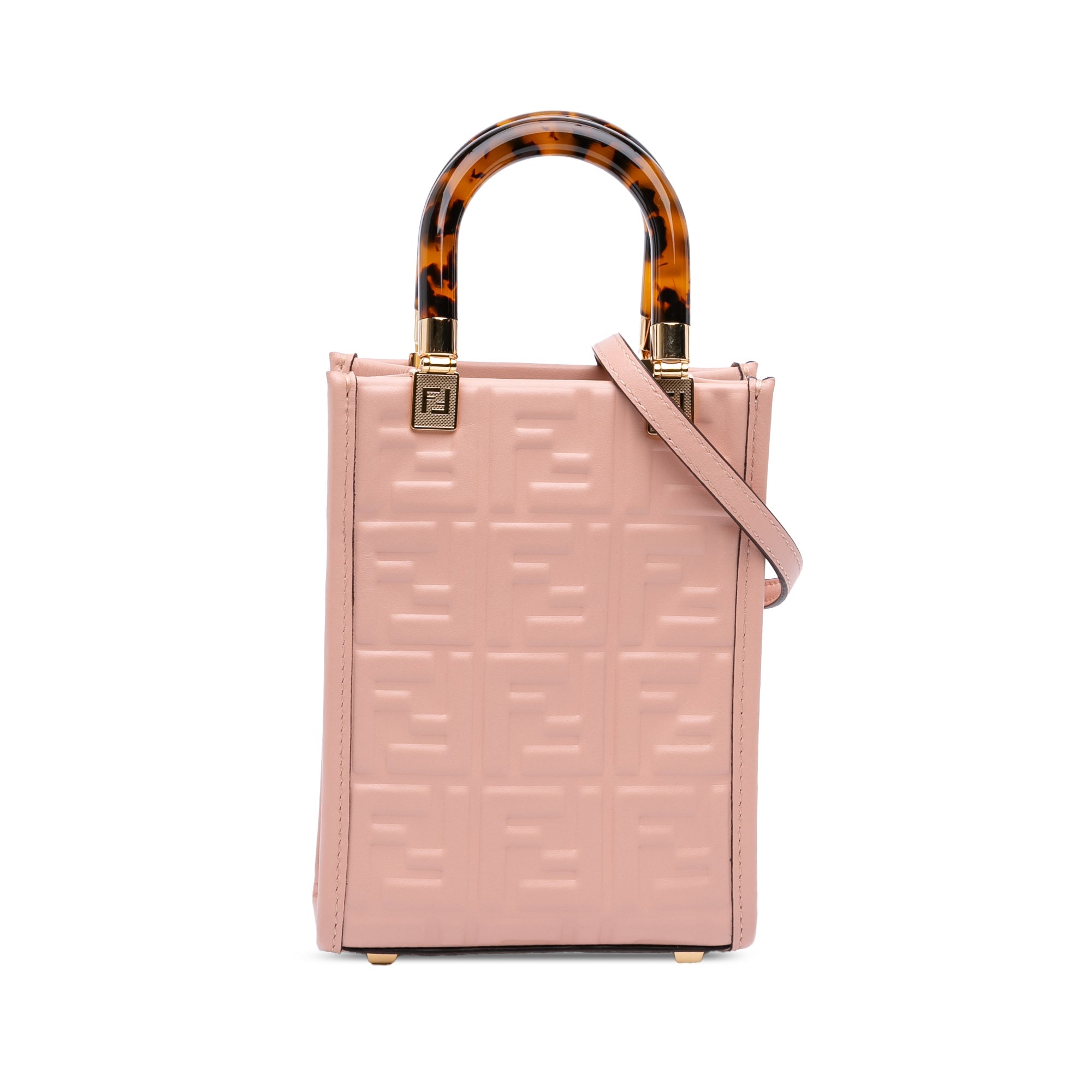 Mini Zucca Embossed Leather Sunshine Shopper Tote