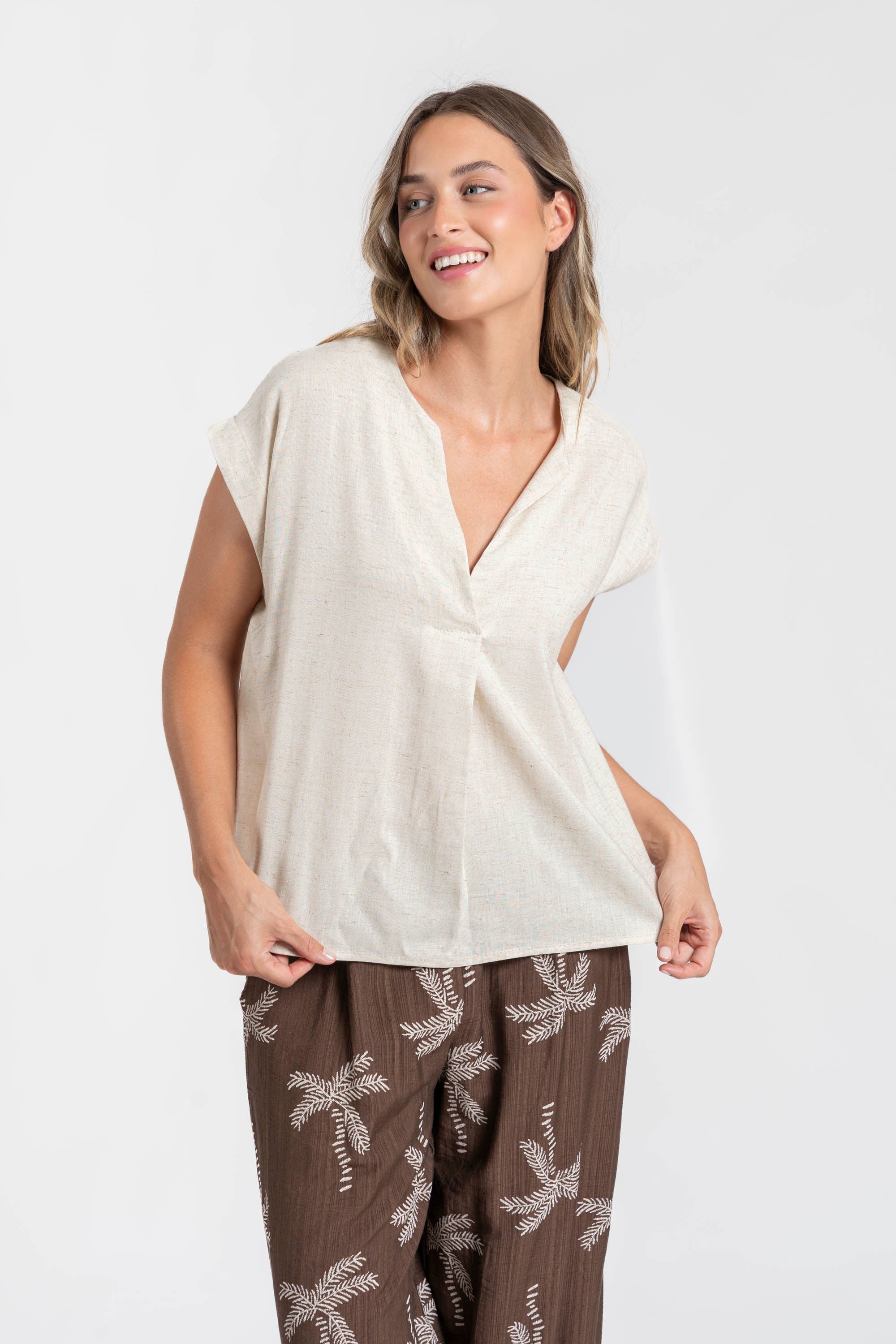 BLUSA  LINO