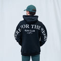 Sprints Run Club Oversized Hoodie - Here for the Beers - Black