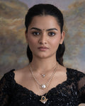 Grand Palais Layered Necklace By KYNAH, Luxury Indian Fashion & Bridal Wear