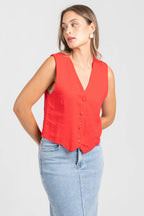 CHALECO  LINO