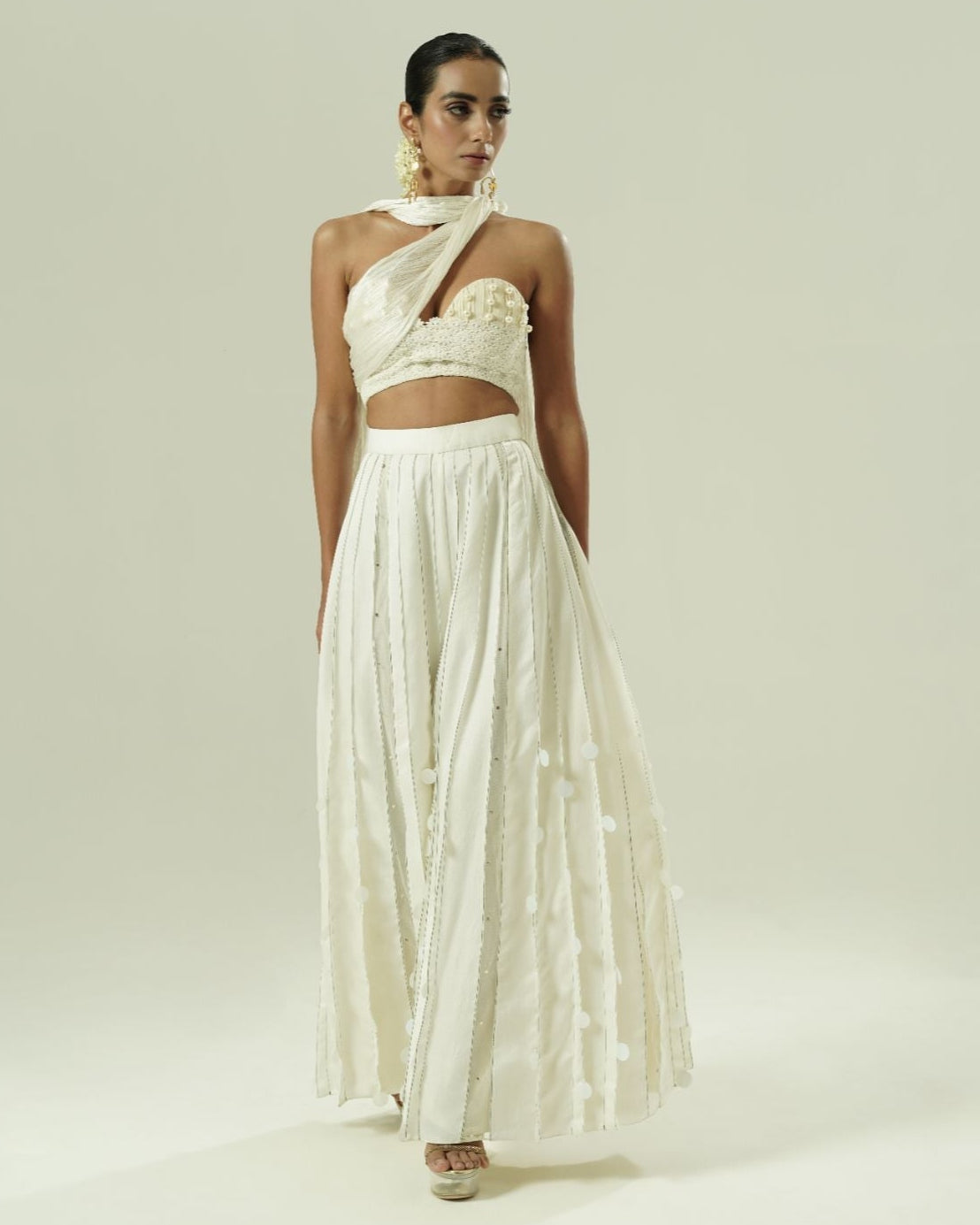 Sequin Drops Sharara Set By KYNAH, Luxury Indian Fashion & Bridal Wear