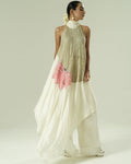 Lilly Asymmetric Halter Tunic & Pant Set By KYNAH, Luxury Indian Fashion & Bridal Wear