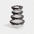 GENICOOK Square Glass Container Set