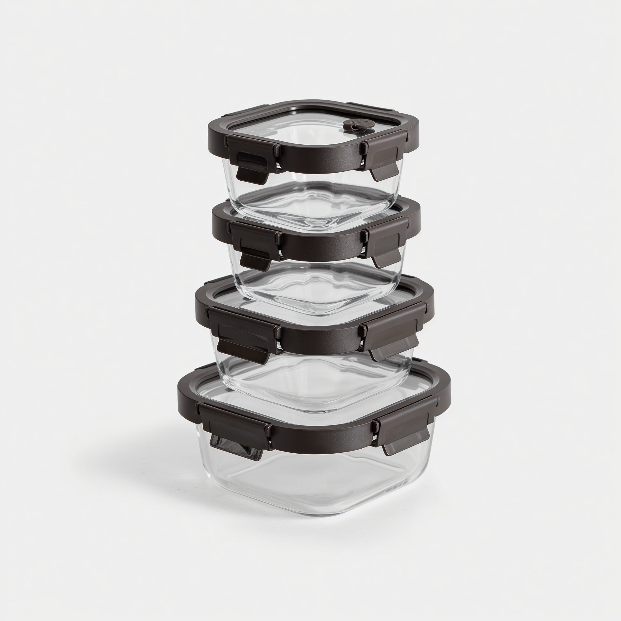 GENICOOK Square Glass Container Set