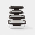 GENICOOK Rectangular Glass Container Set