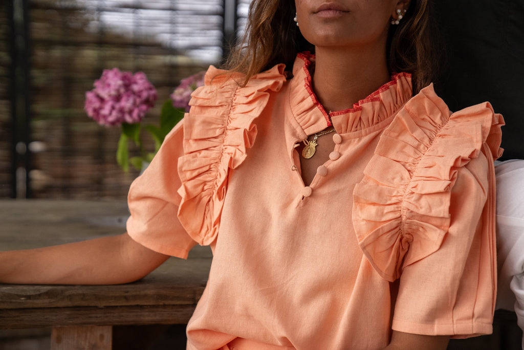 Blusa Lino Salmón Livia