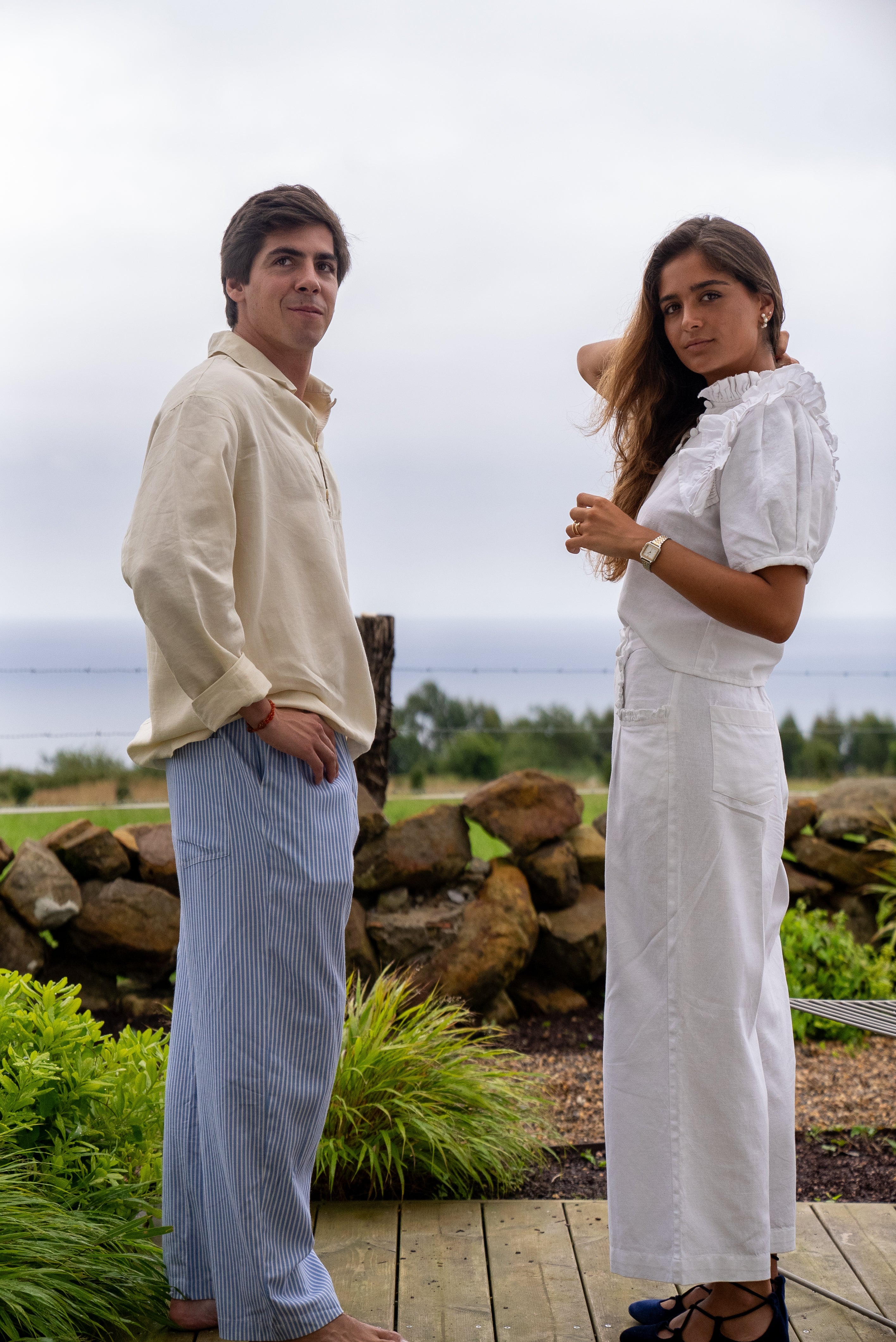 Pantalón Lino Blanco Helios