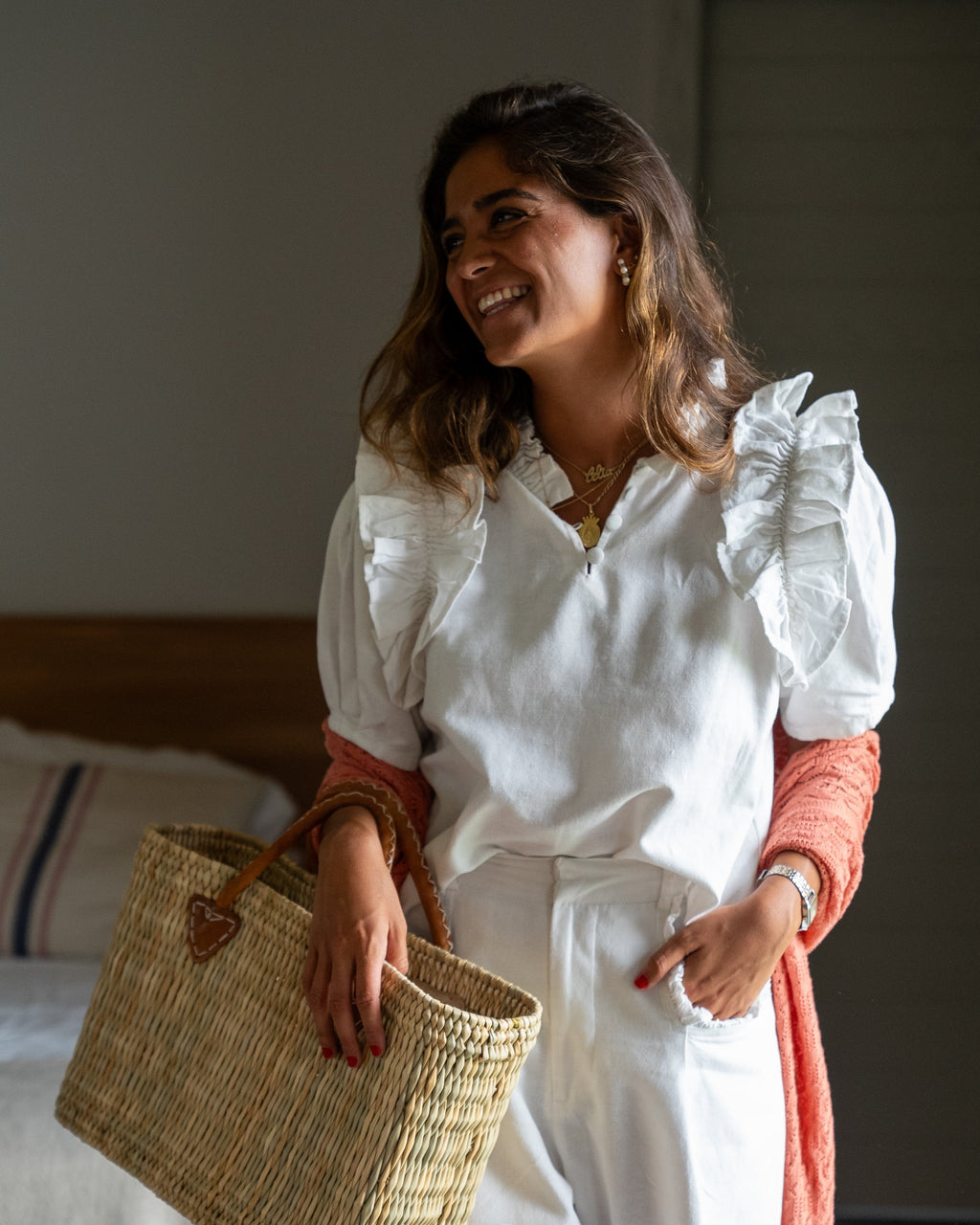 BLUSA DE LINO BLANCA HELIOS