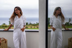Pantalón Lino Blanco Helios