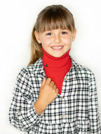 Jersey de cuello vuelto minimo rojo niño