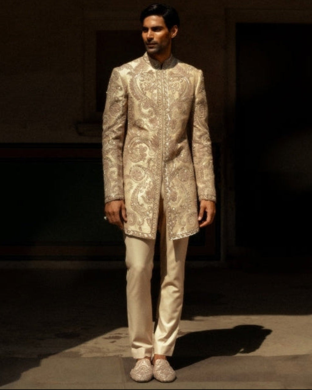 Noir Sherwani Set By KYNAH, Luxury Indian Fashion & Bridal Wear