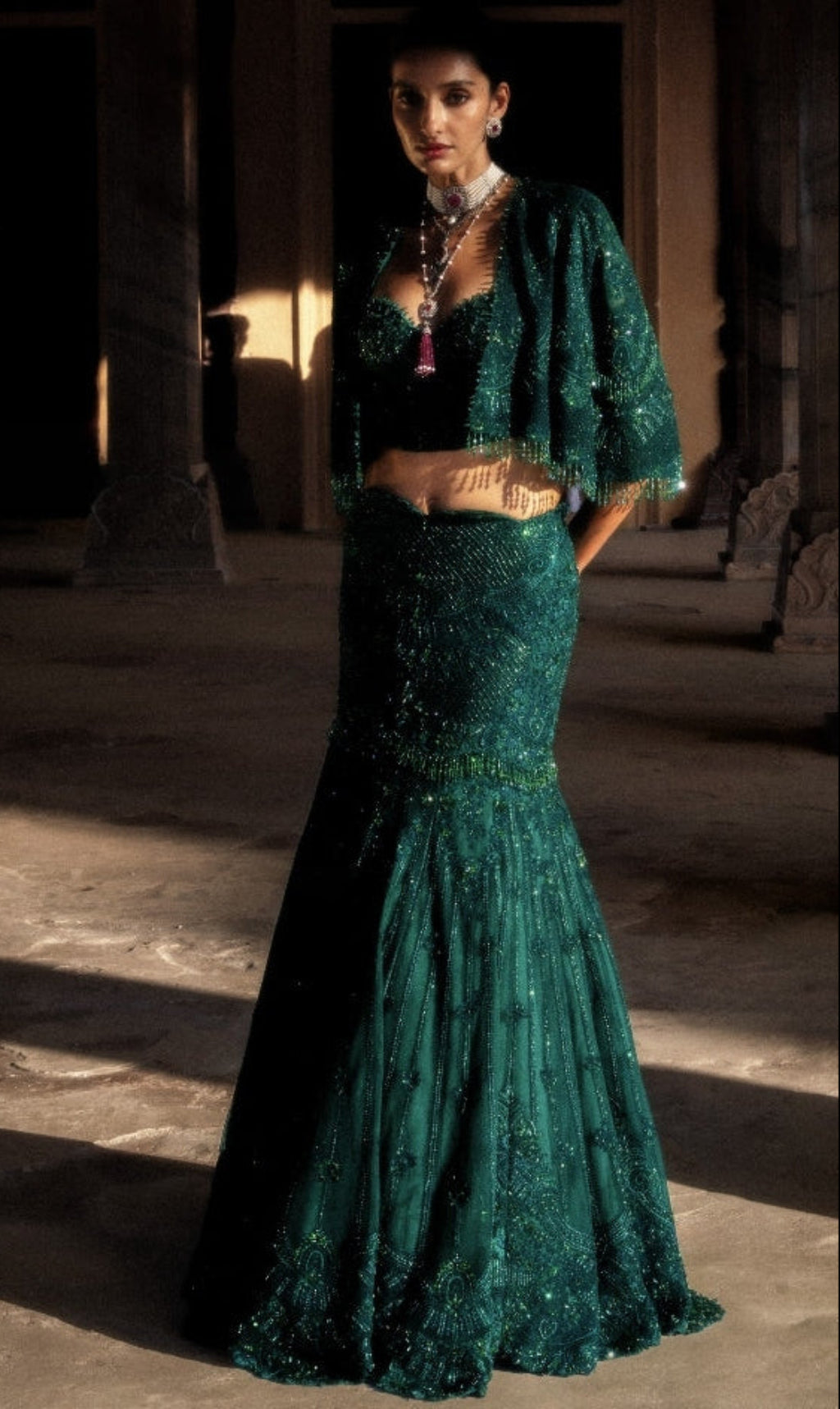 Emeraldaa Lehenga Set By KYNAH, Luxury Indian Fashion & Bridal Wear