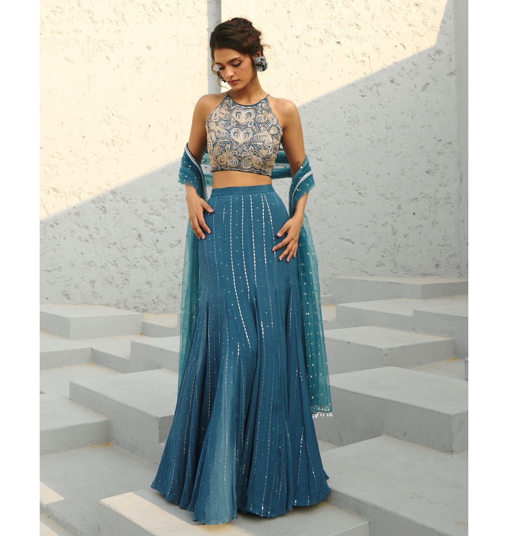 Angel Mermaid Skirt Set By KYNAH, Luxury Indian Fashion & Bridal Wear