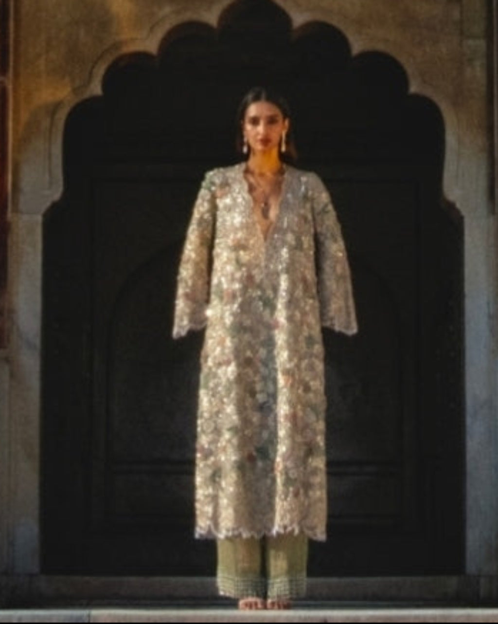 Rosette Kaftan Set By KYNAH, Luxury Indian Fashion & Bridal Wear