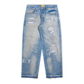 Diet Starts Monday Distressed Stencil Denim