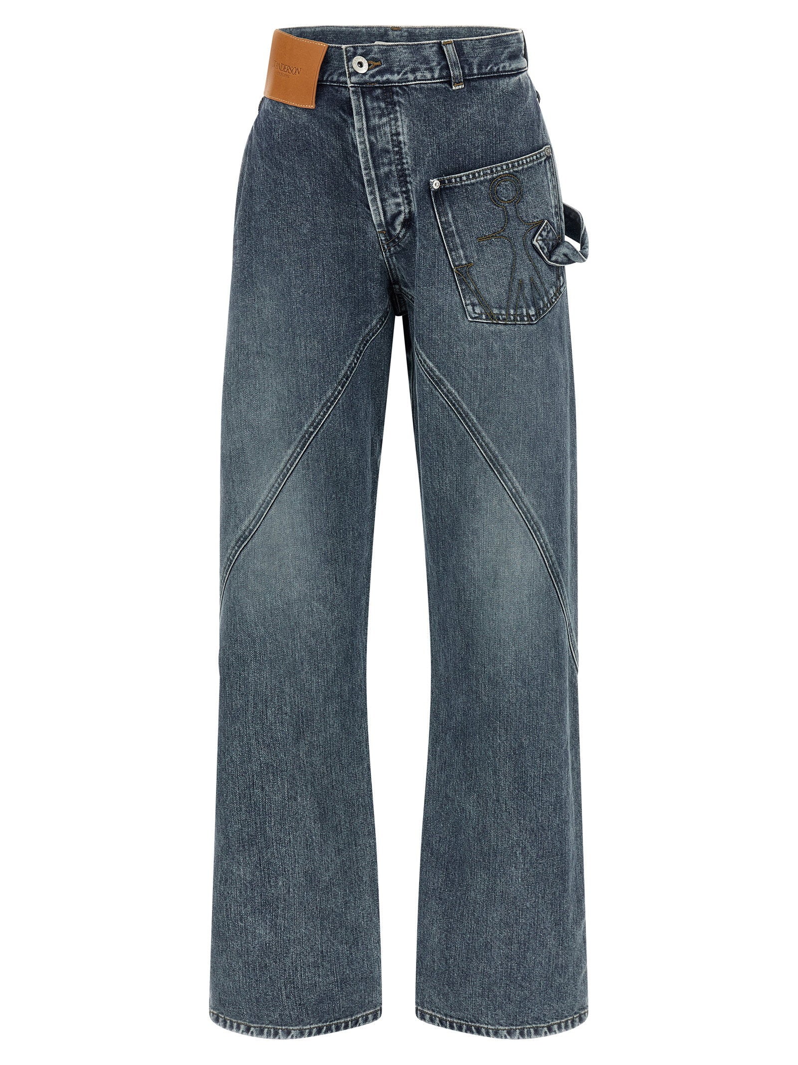 J.w.anderson Twisted Workwear Jeans — blue