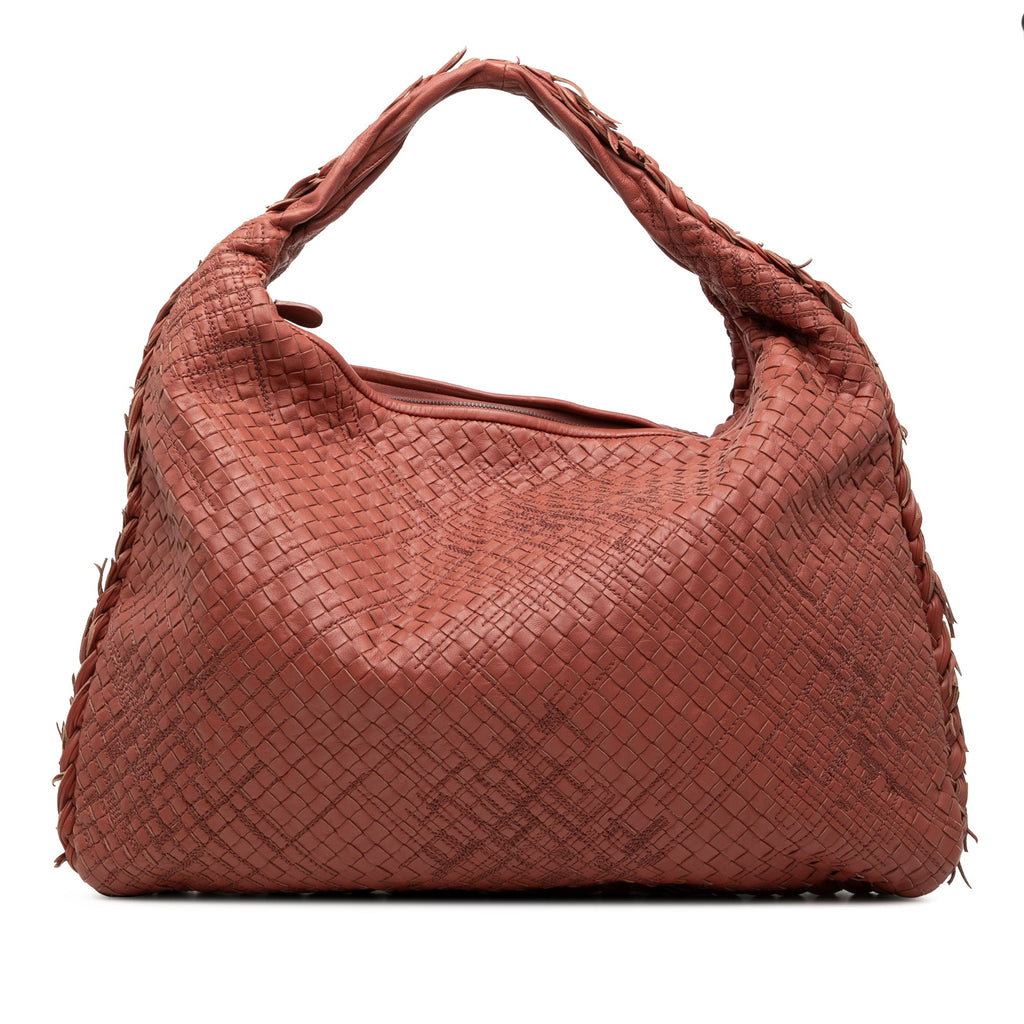 Large Nappa Intrecciato Veneta Hobo