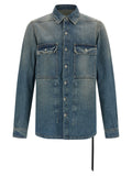 Drkshdw Japanese Indigo Denim Jacket — Blue