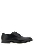 Doucal's Brushed Calf Leather Derby Shoe — Black