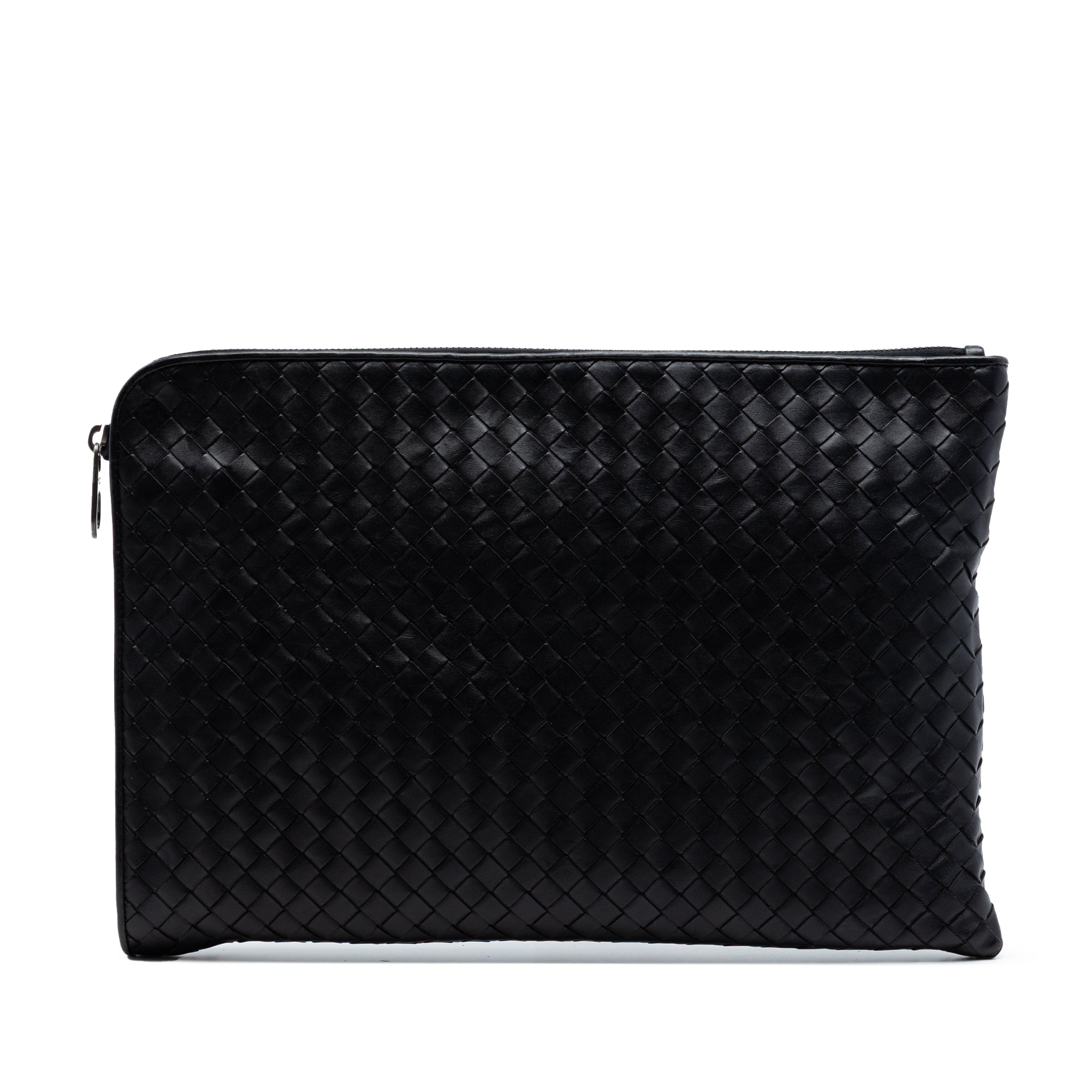Large Nappa Intrecciato Zip Pouch