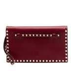 Nappa Rockstud Wristlet Clutch