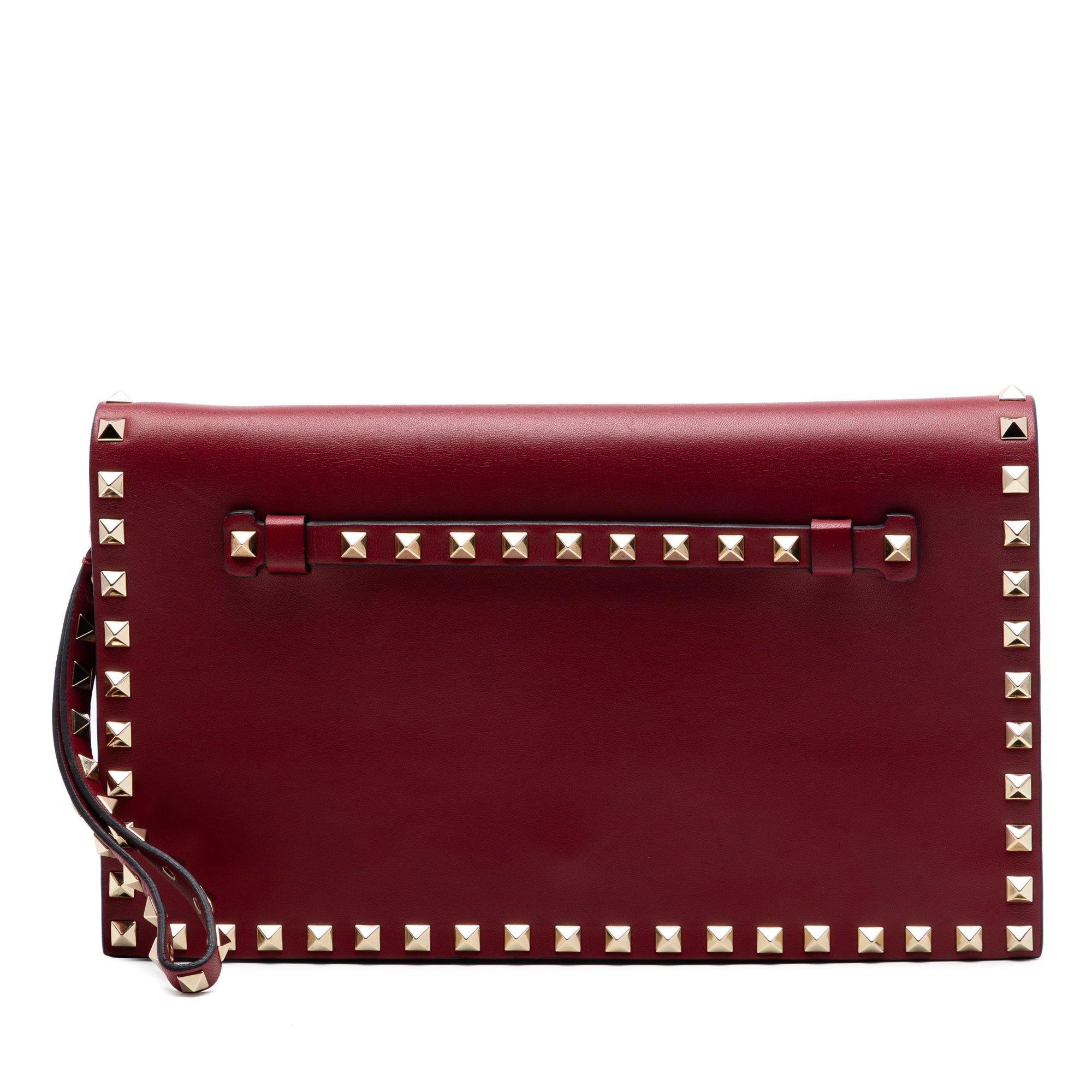 Nappa Rockstud Wristlet Clutch