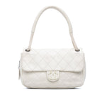 Quilted Calfskin Expandable Zip Yacht Flap