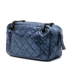 Small Metallic Quilted Aged Calfskin Reissue Camera Bag