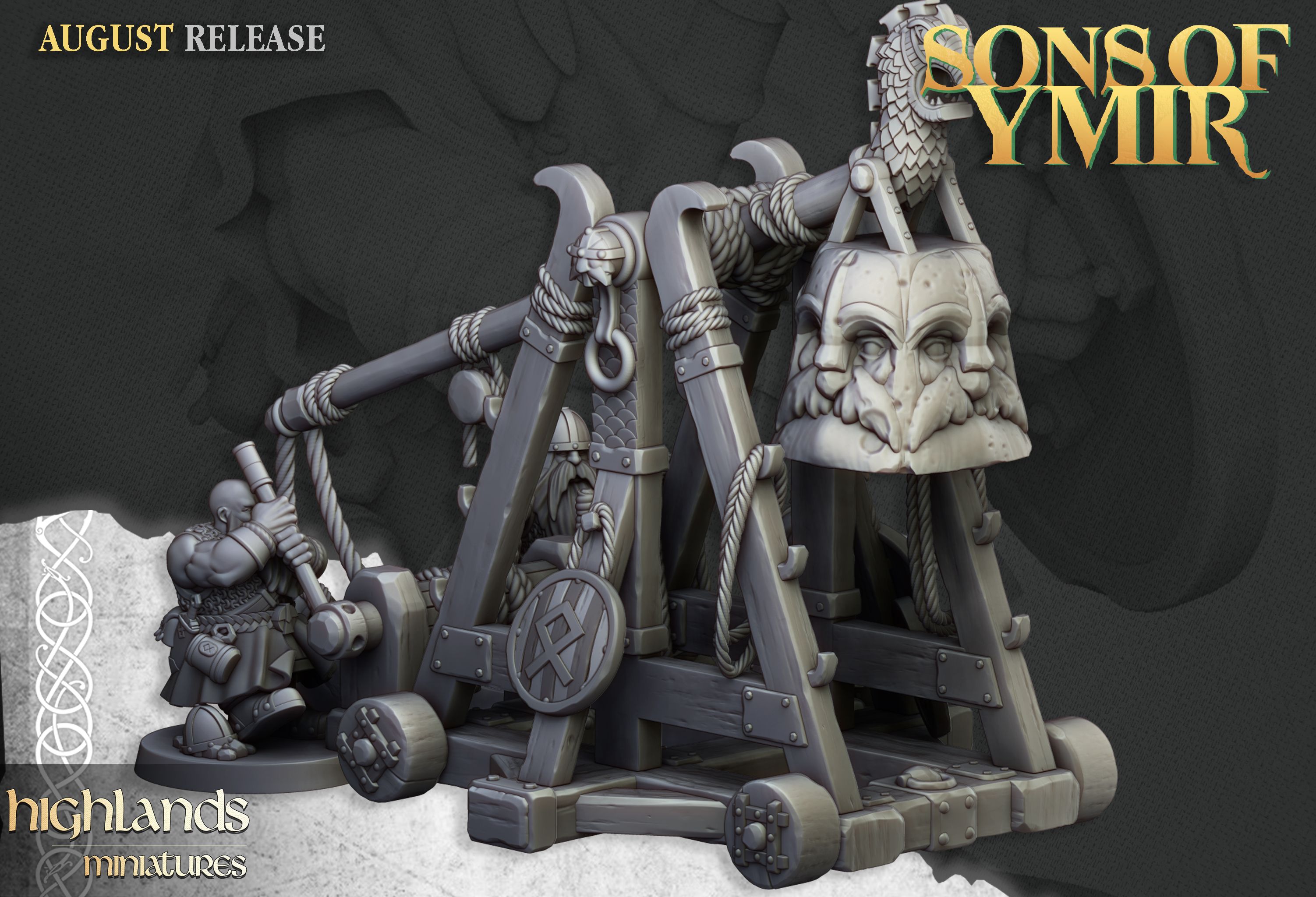 Dwarf Catapult, Highlands Miniatures