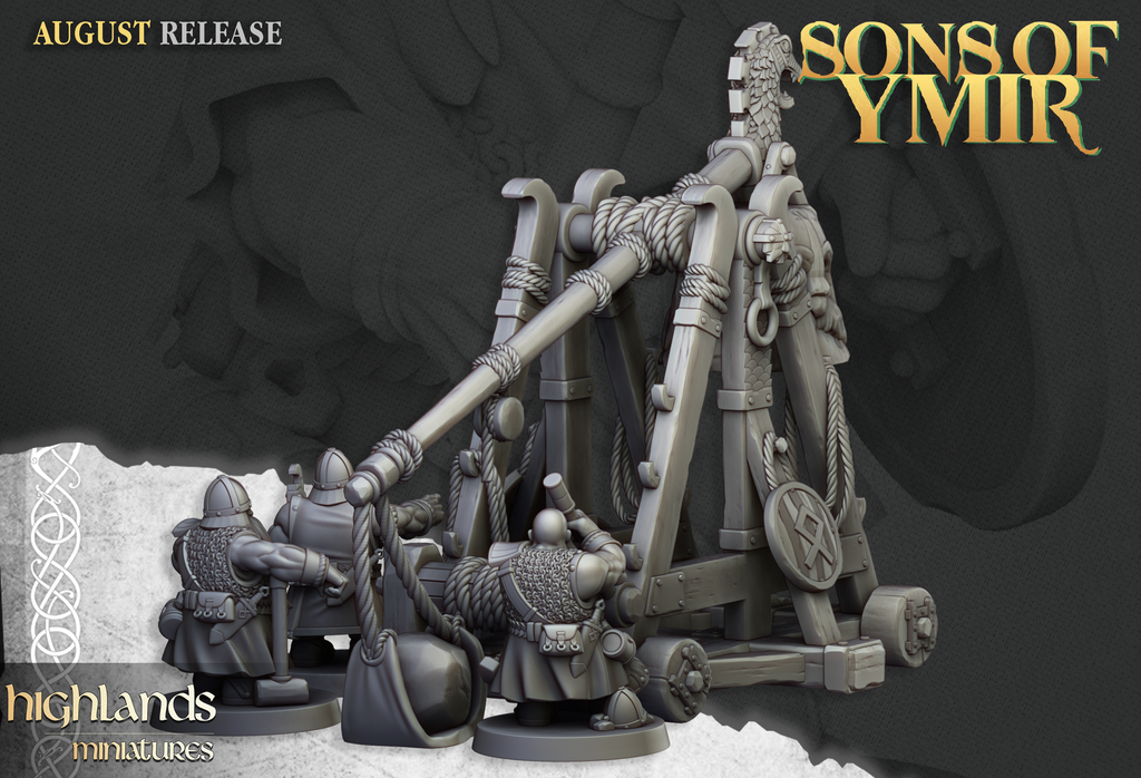 Dwarf Catapult, Highlands Miniatures