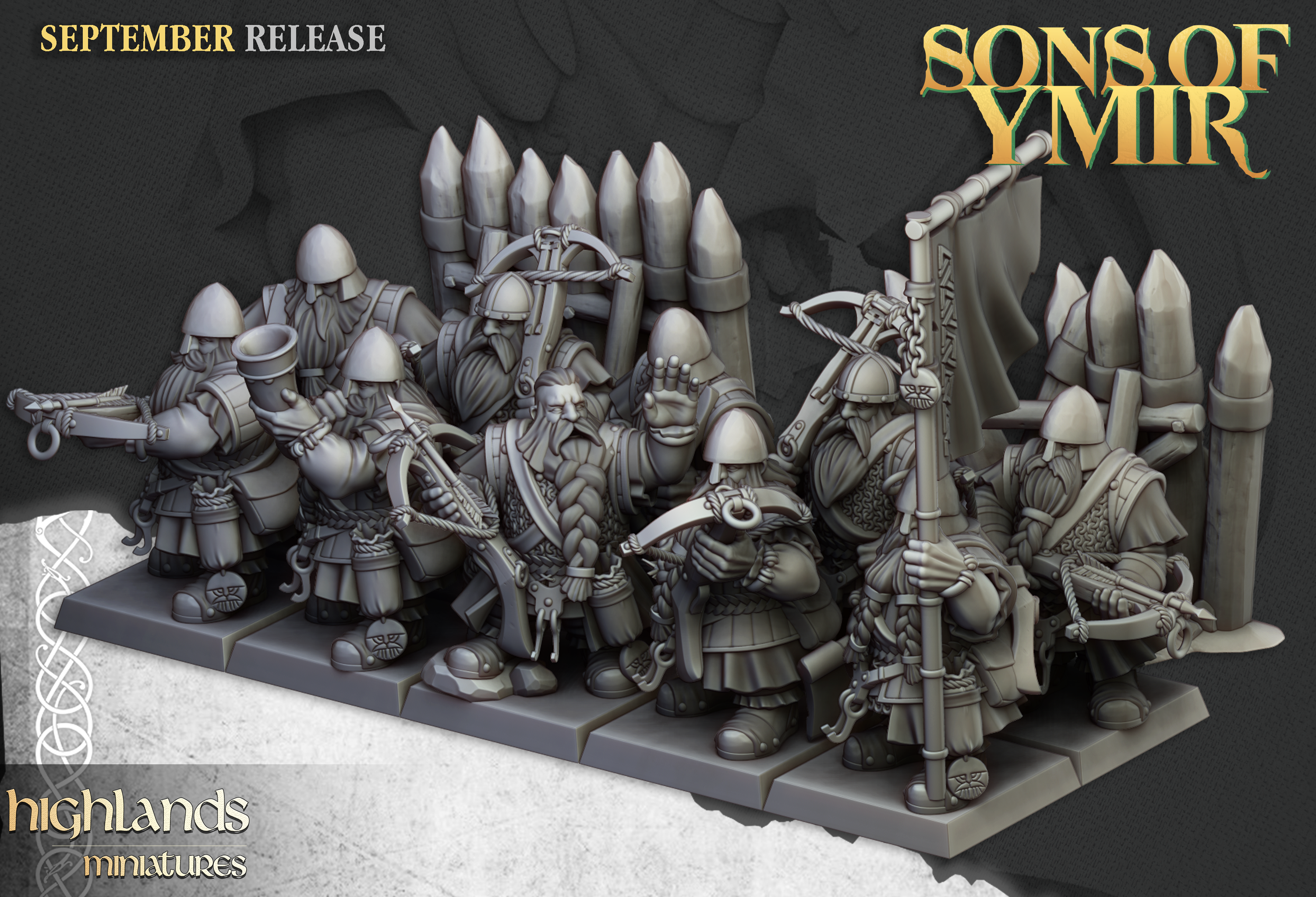 Dwarf Crossbowmen, Highlands Miniatures
