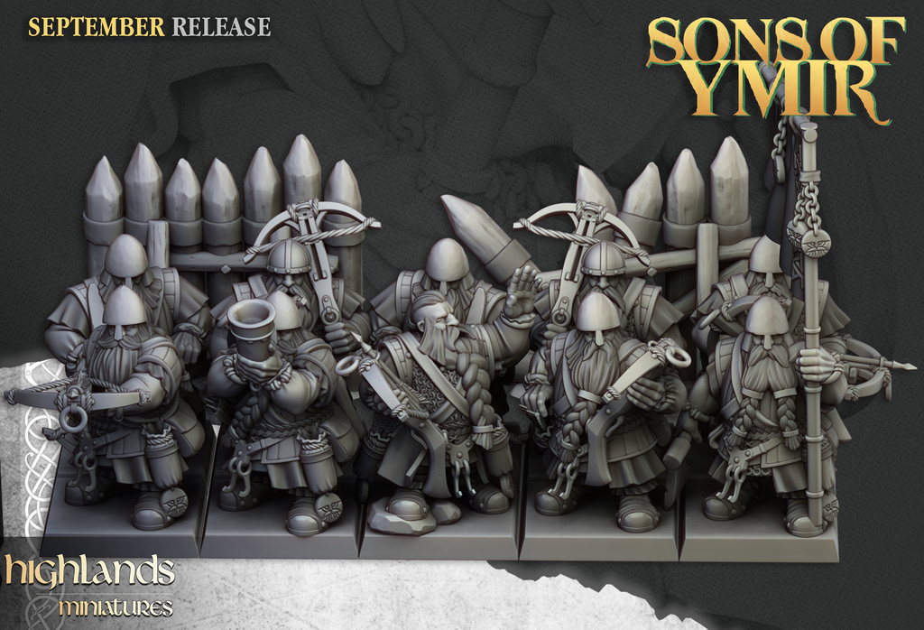 Dwarf Crossbowmen, Highlands Miniatures