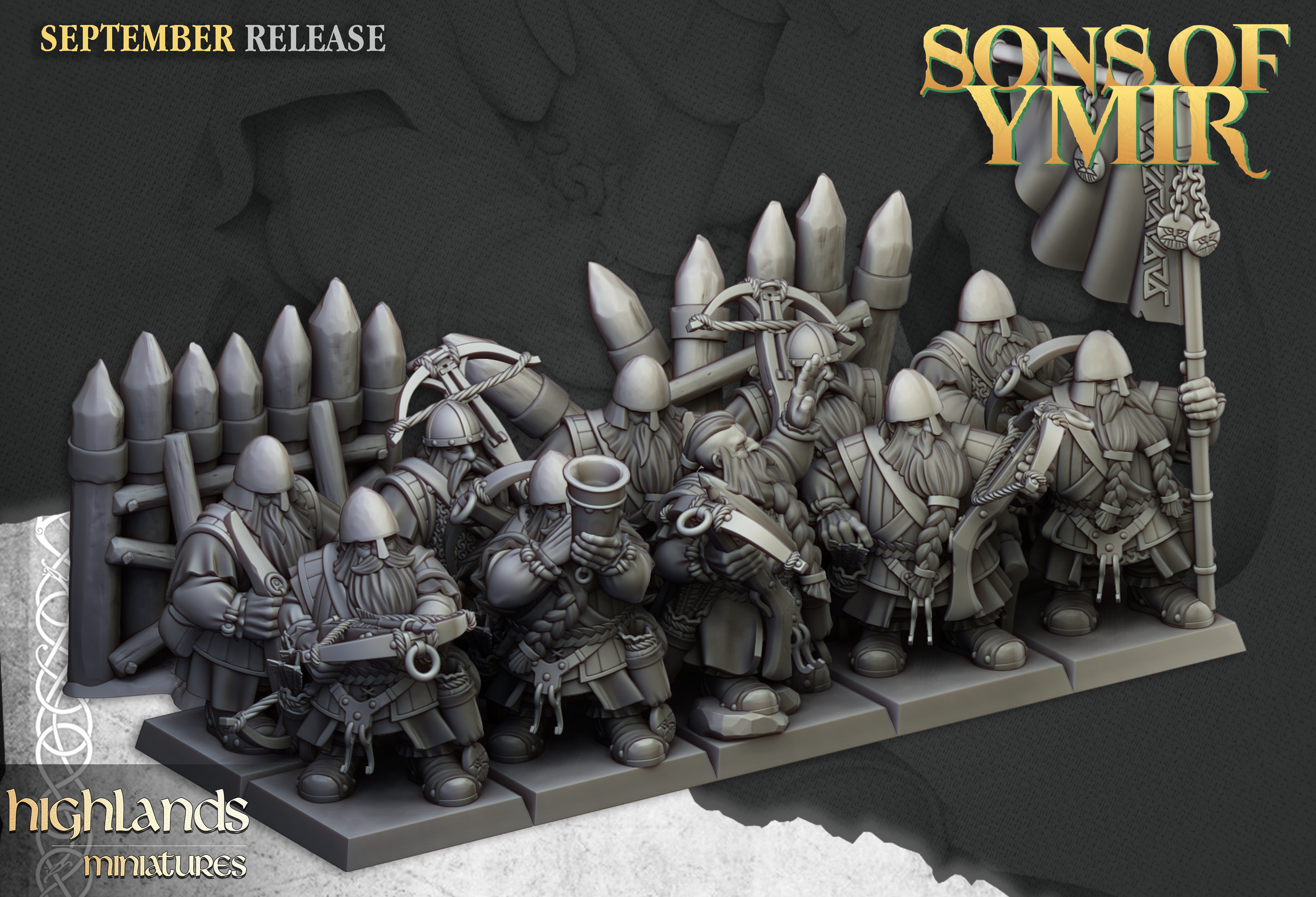 Dwarf Crossbowmen, Highlands Miniatures