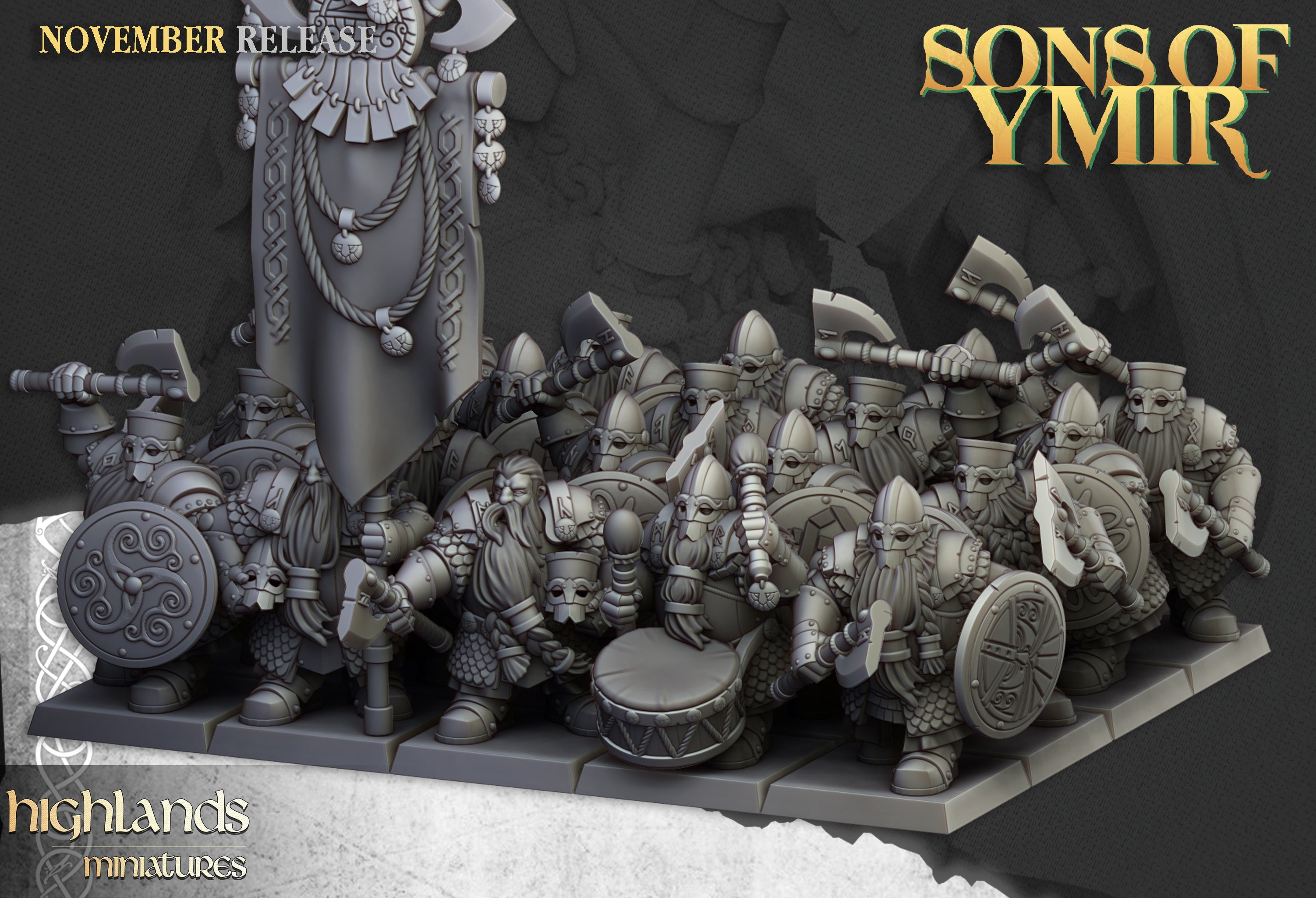 Dwarf Huscar, Highlands Miniatures