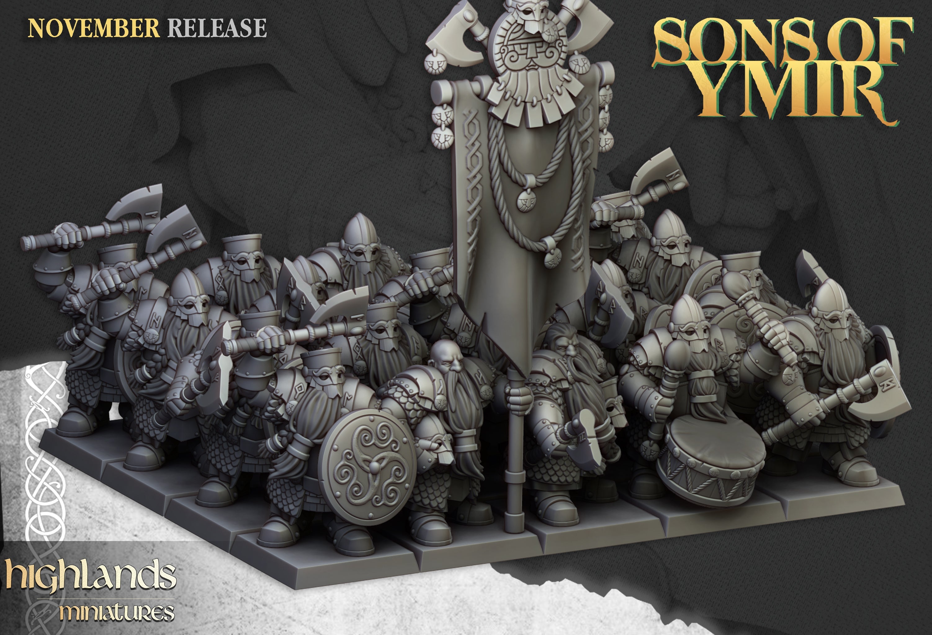 Dwarf Huscar, Highlands Miniatures