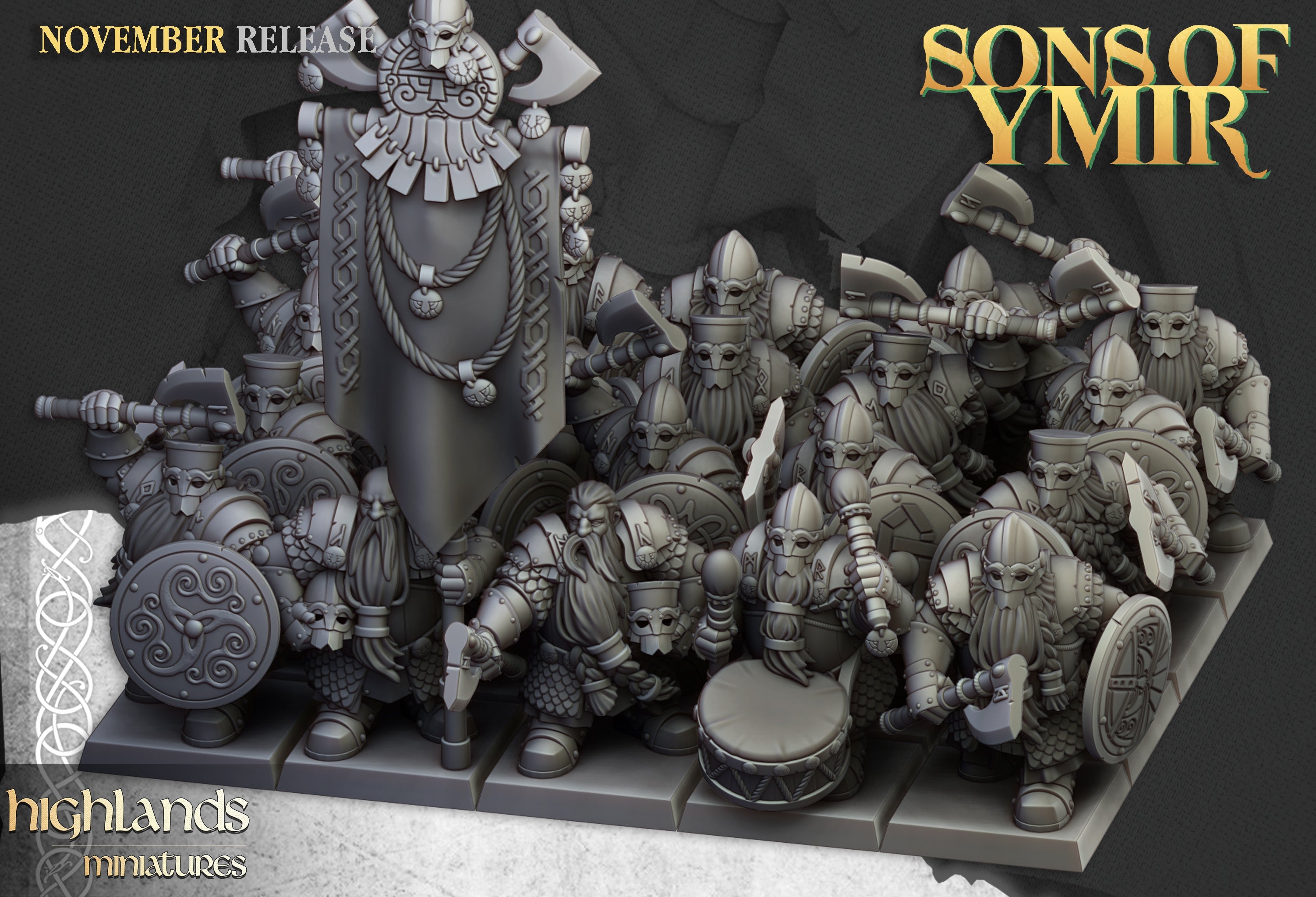 Dwarf Huscar, Highlands Miniatures
