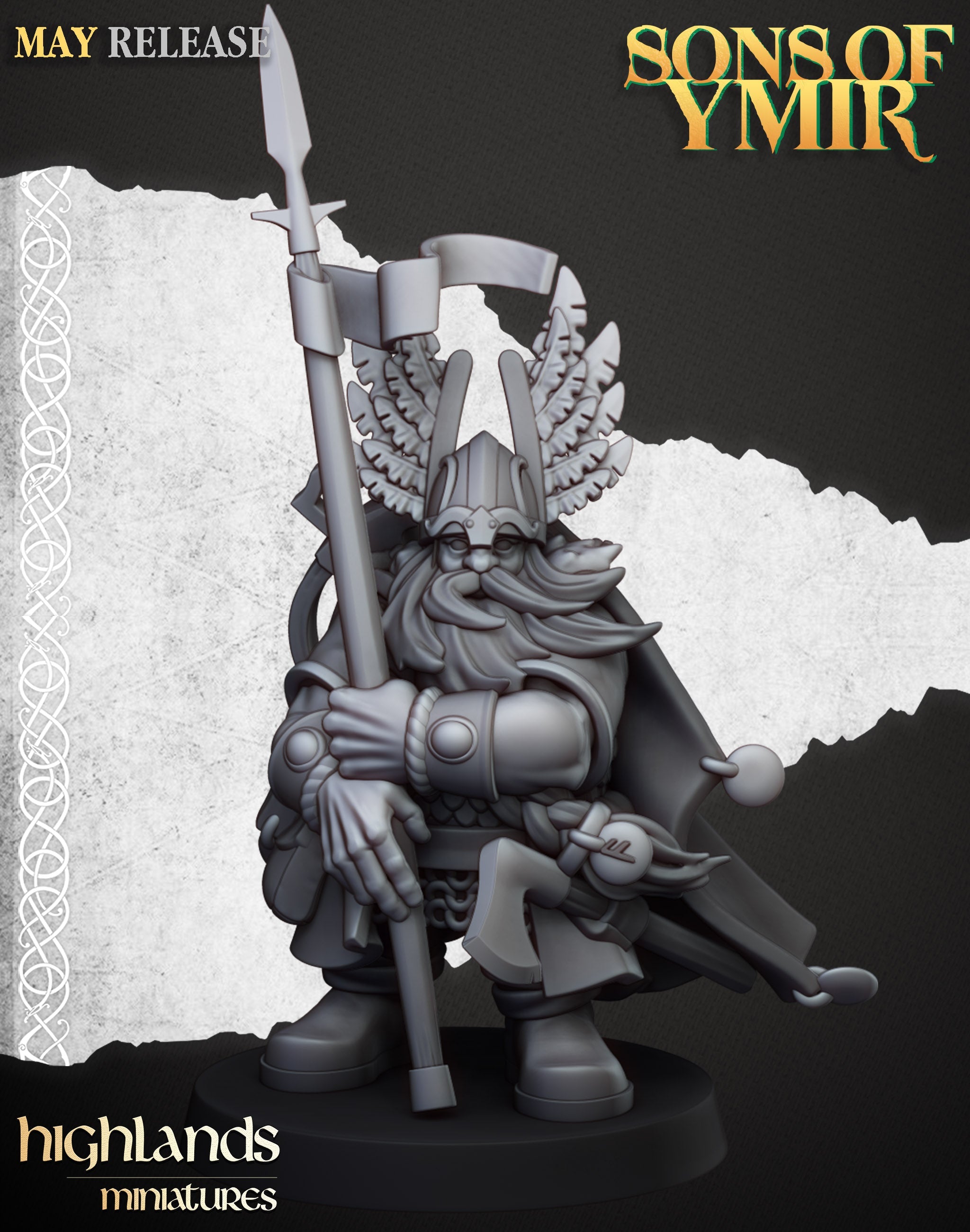 Dwarf Mountain Lord, Highlands Miniatures
