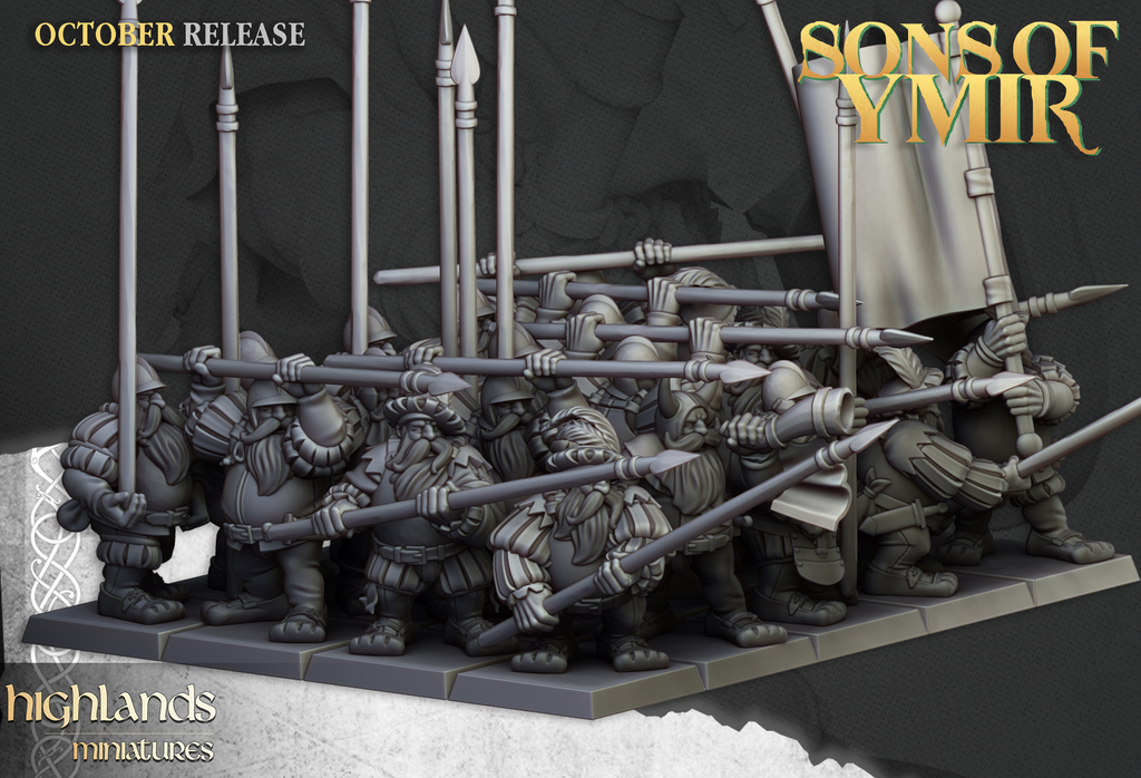 Dwarf Pikemen, Highlands Miniatures