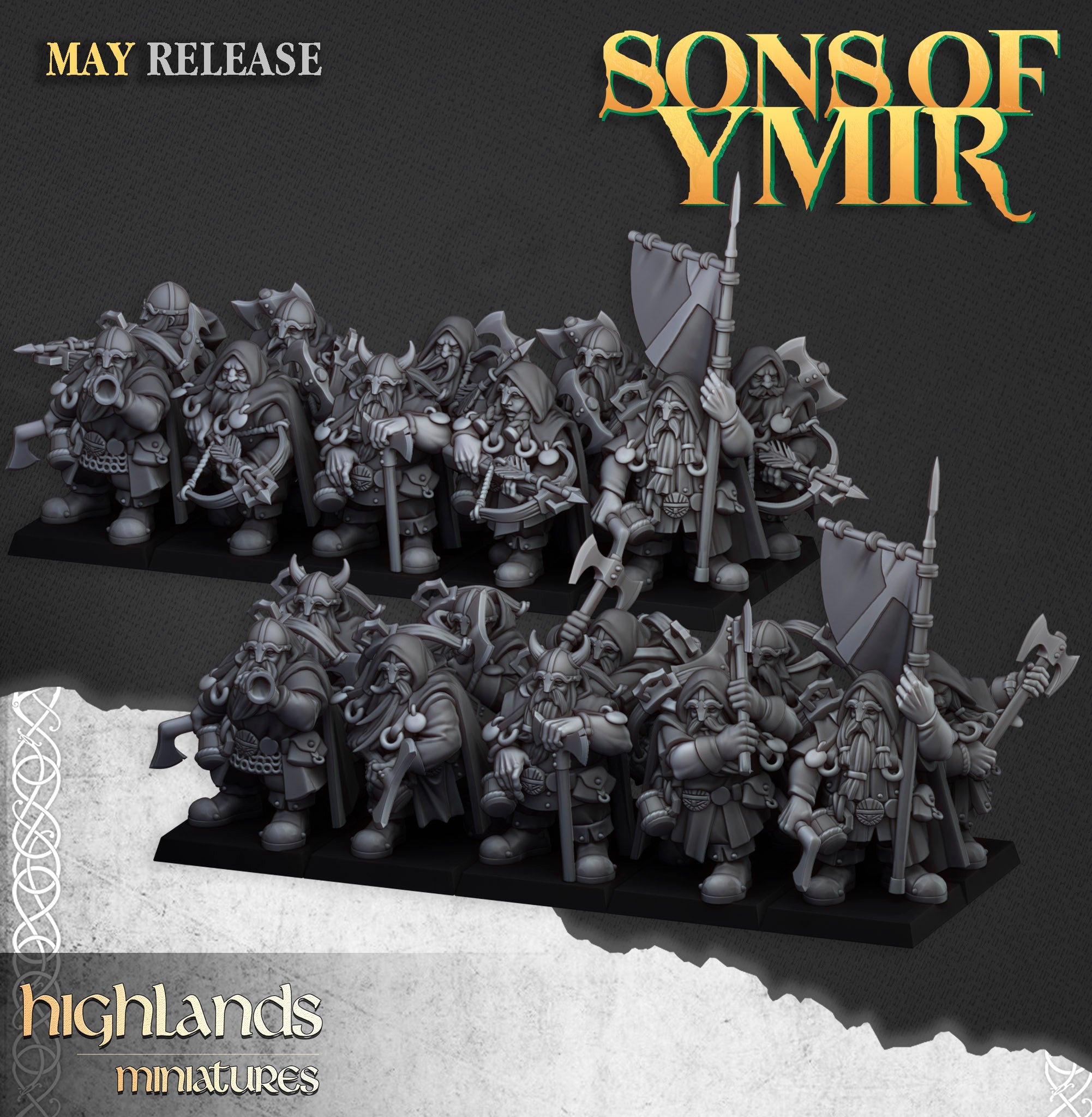 Dwarf Rangers, Highlands Miniatures