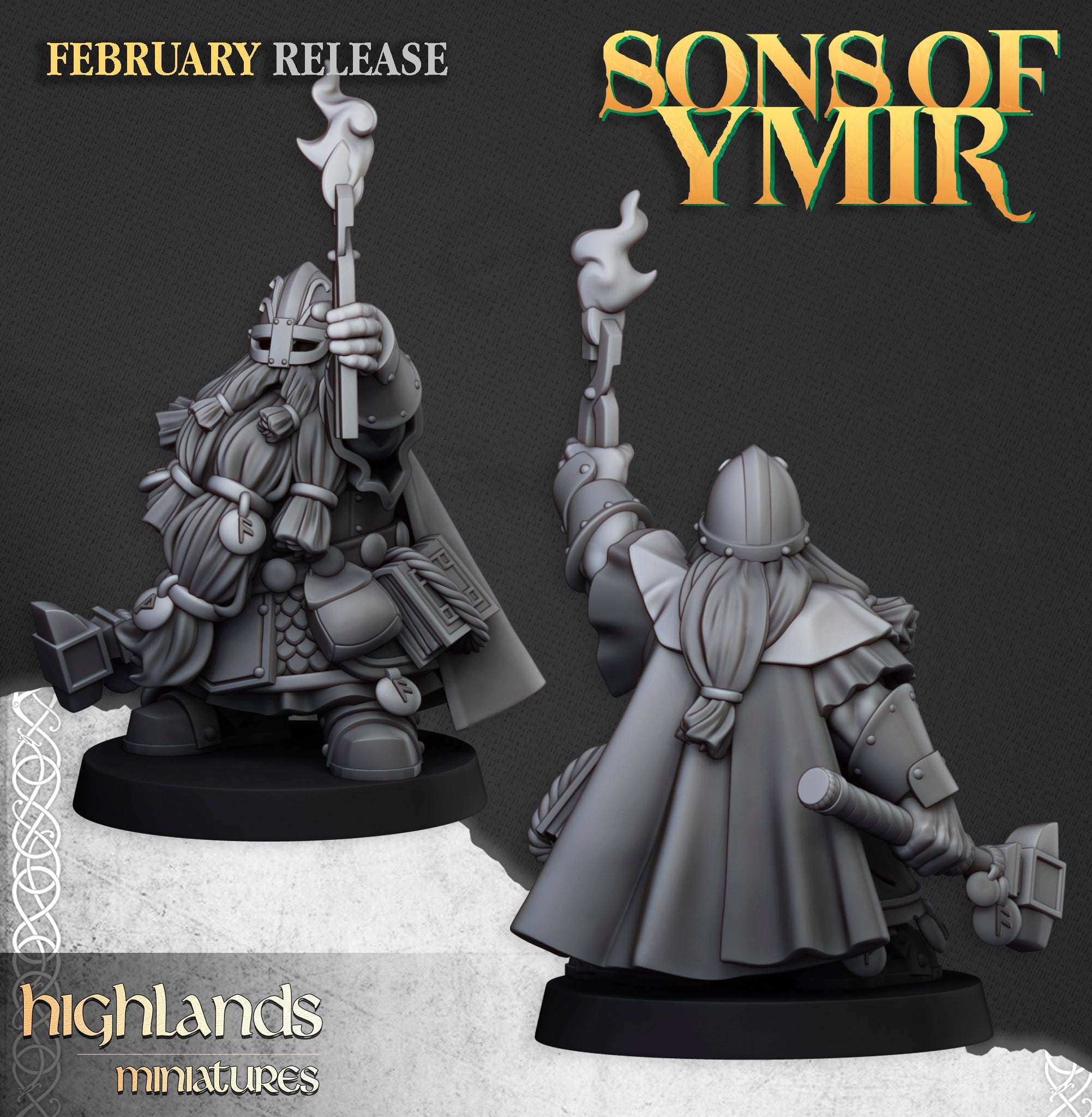 Dwarf Runemaster, Highlands Miniatures