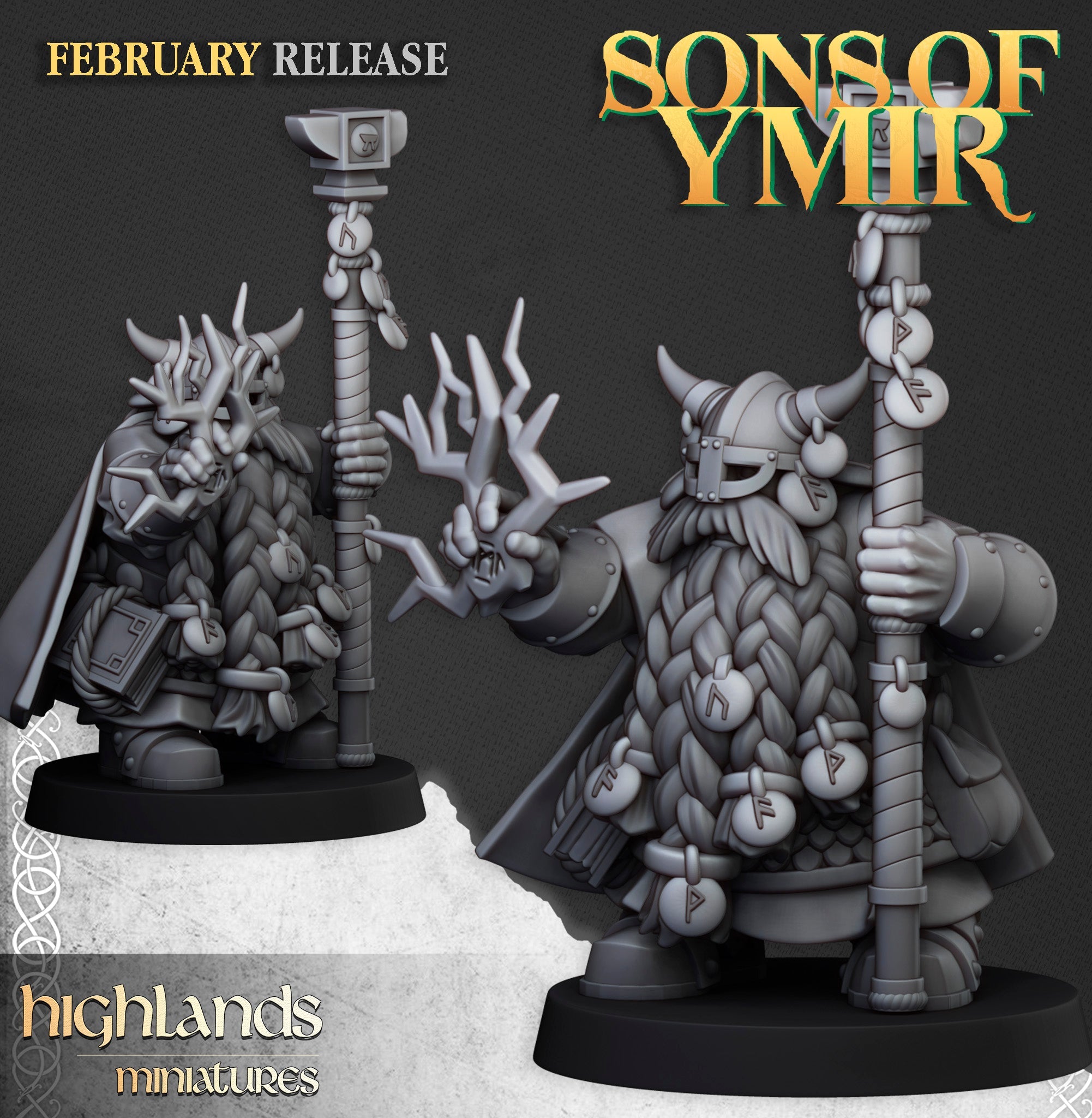 Dwarf Runemaster, Highlands Miniatures