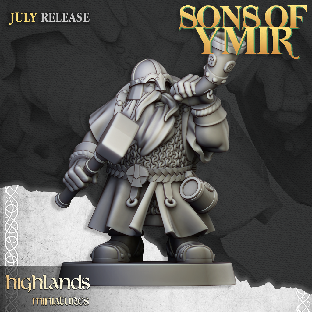 Dwarf Warriors Great Weapons, Highlands Miniatures
