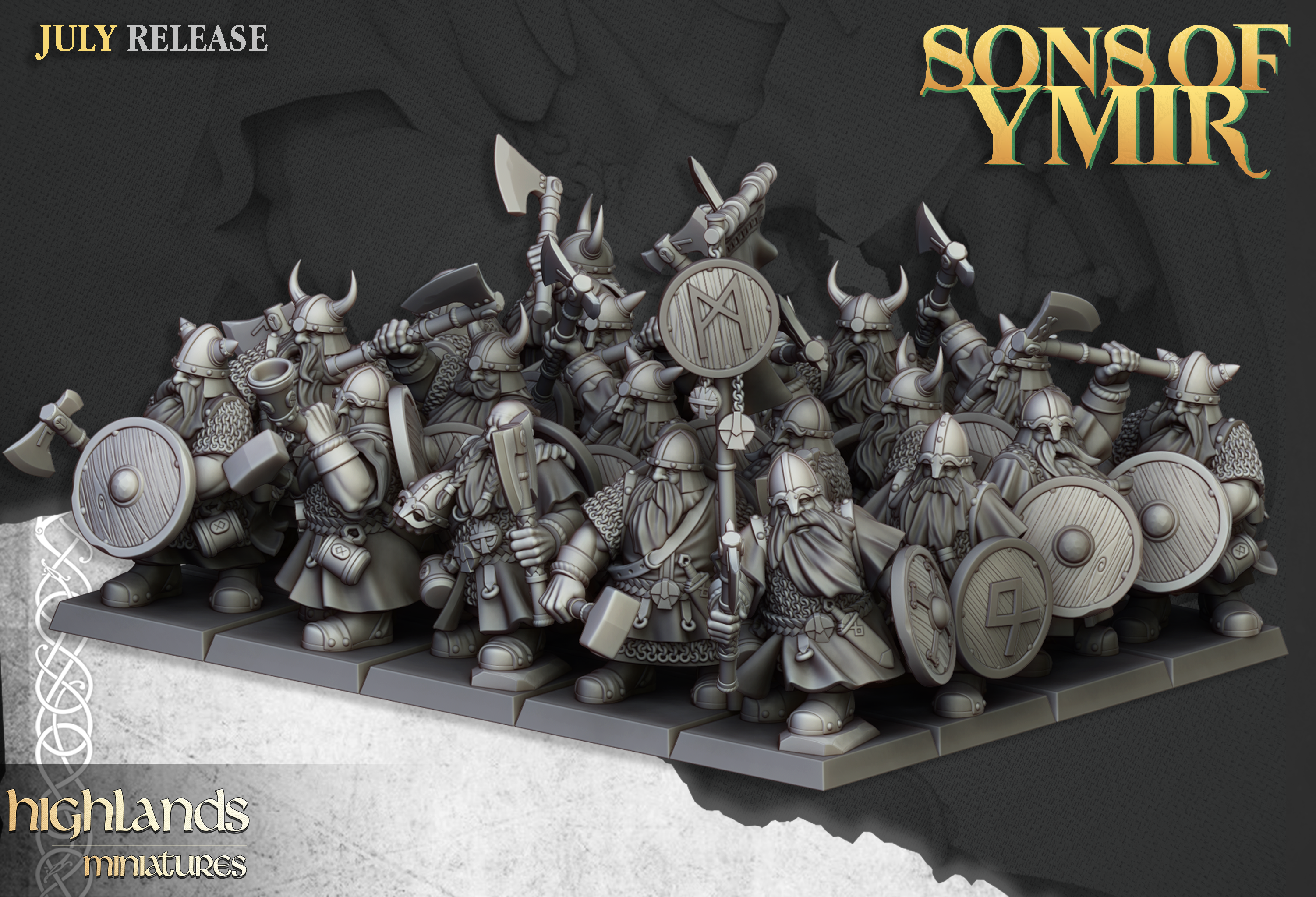Dwarf Warriors, Highlands Miniatures
