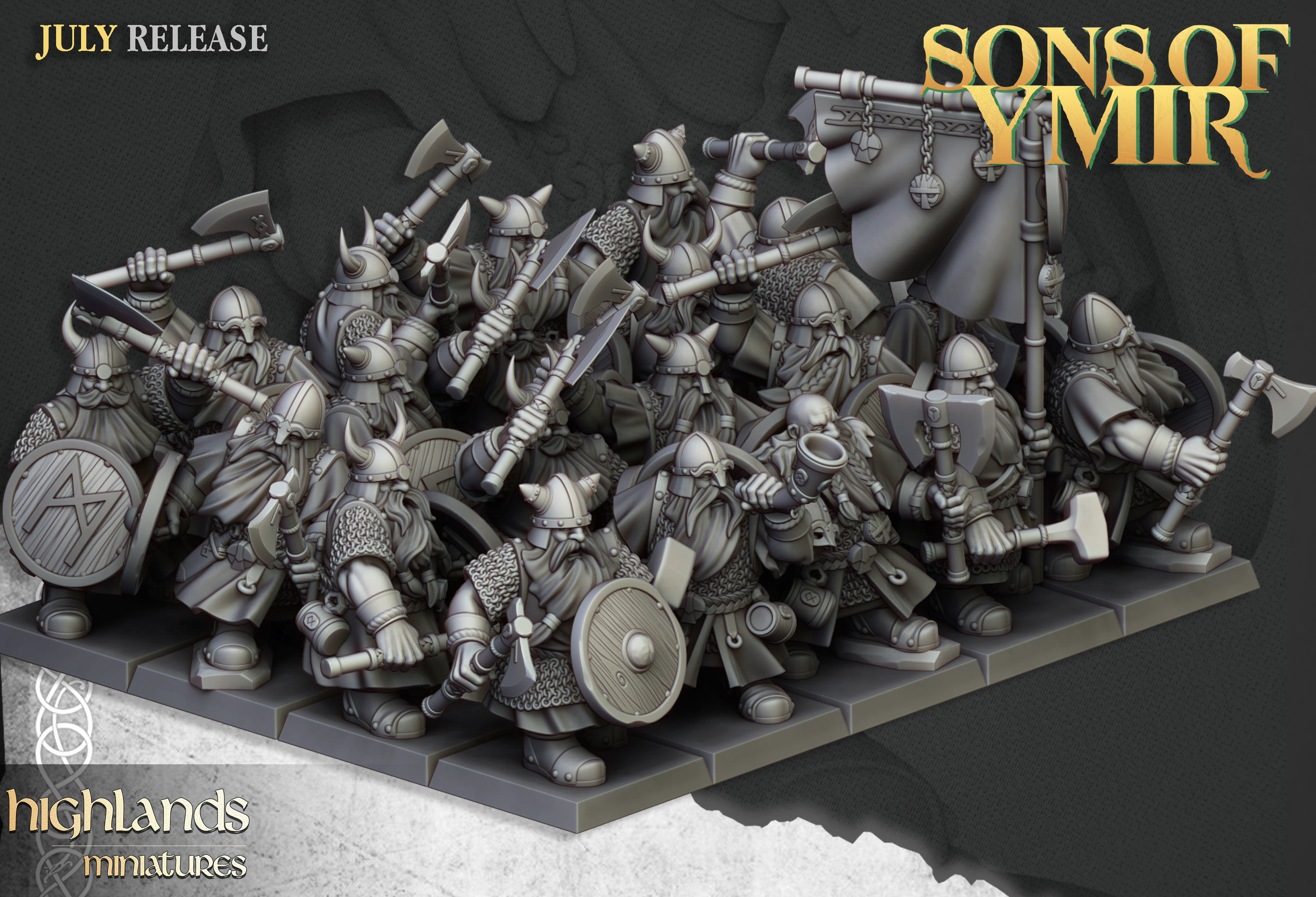 Dwarf Warriors, Highlands Miniatures