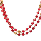 Gripoix Glass and Gold Plated Long Necklace