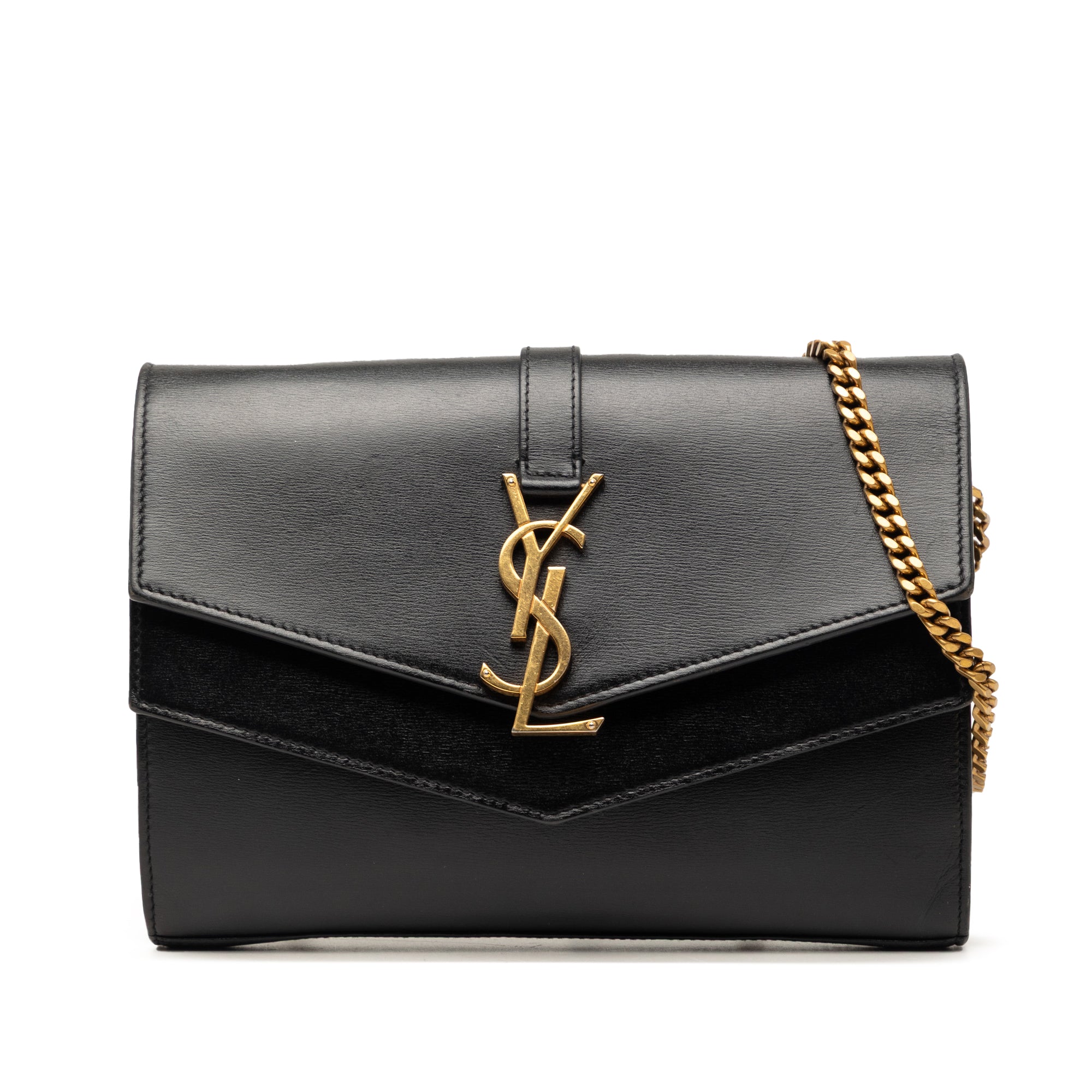 Leather Monogram Sulpice Wallet on Chain