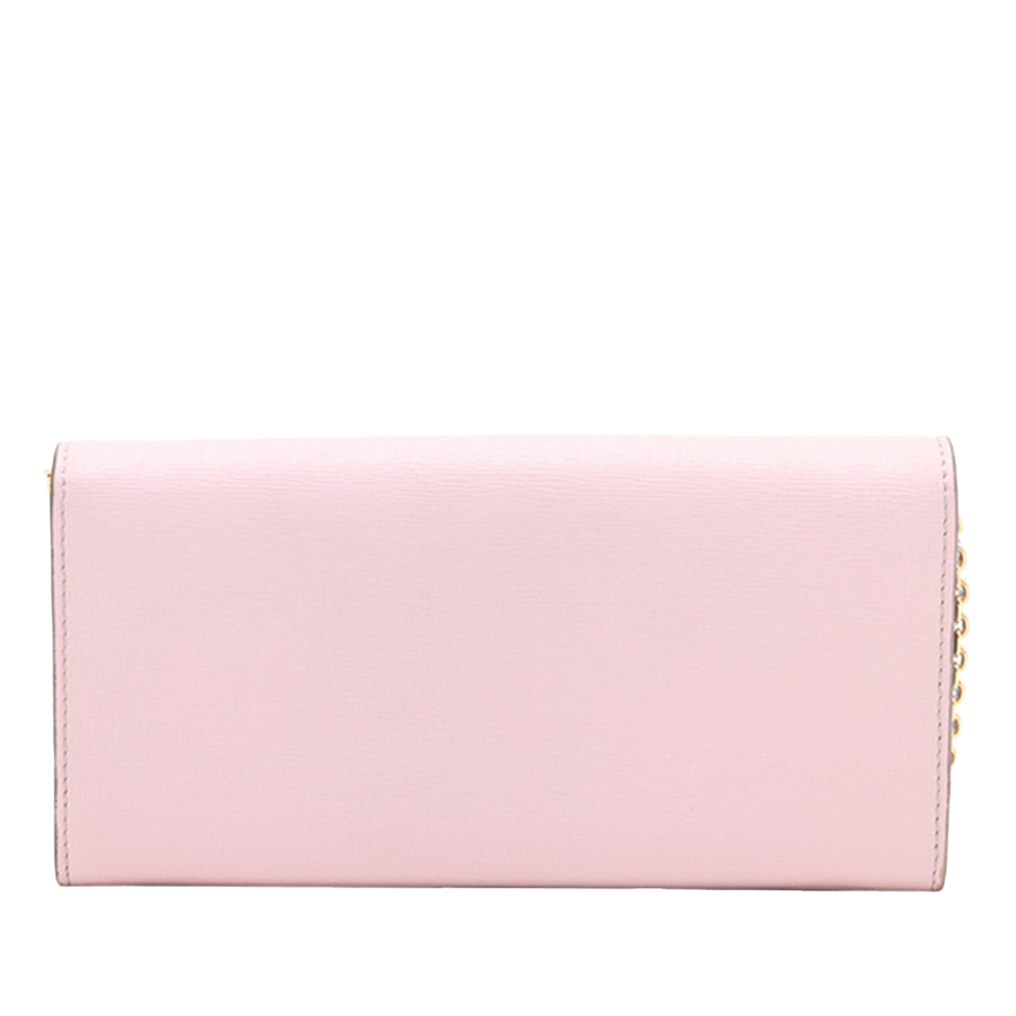Studded Leather Monster Eyes Tube Wallet On Chain