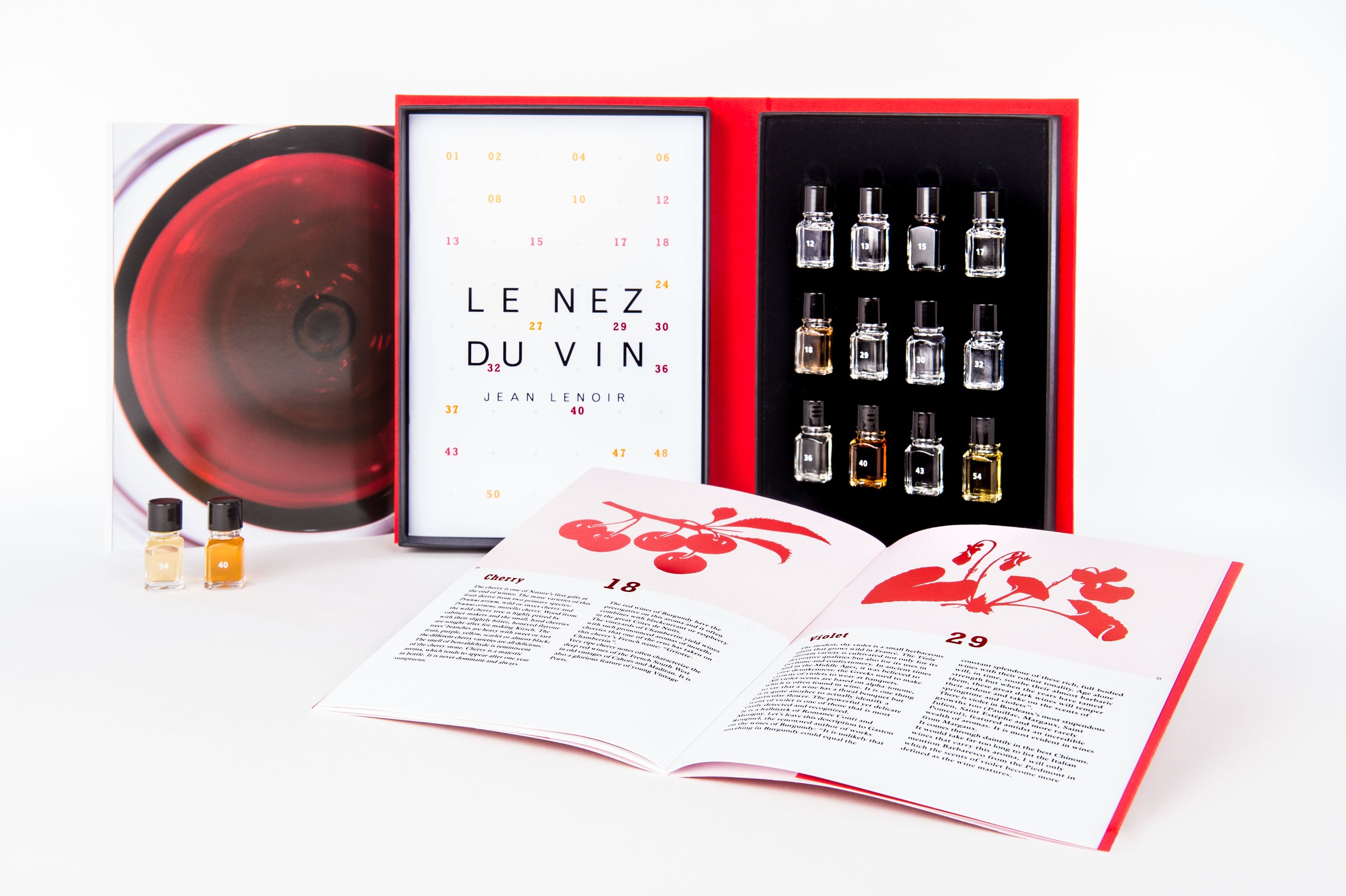 Le Nez du Vin - 12 Red Wine Aroma Kit by Jean Lenoir