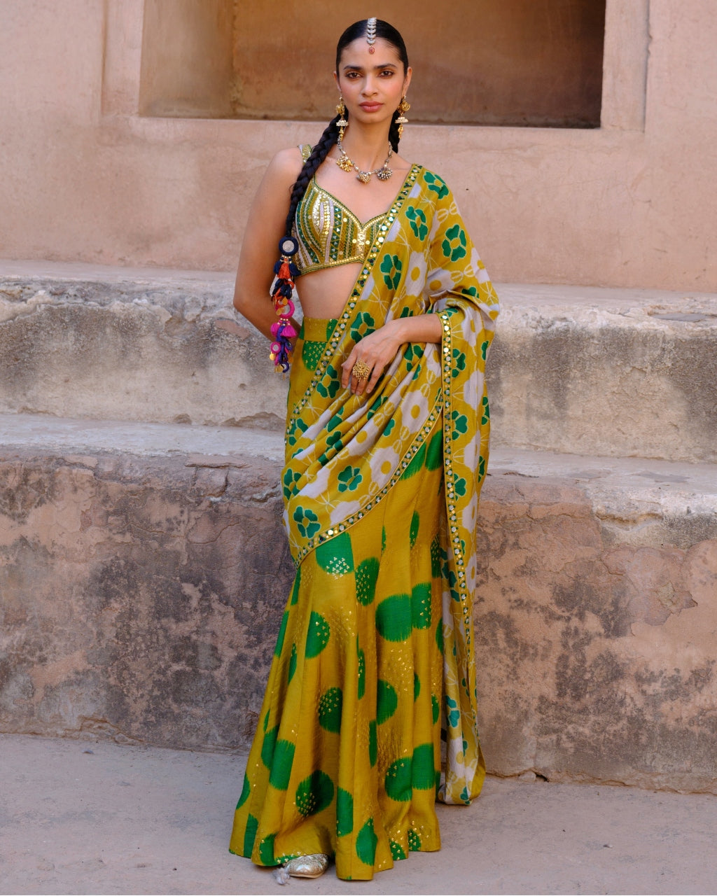 Tara Pre Draped Sari By KYNAH, Luxury Indian Fashion & Bridal Wear
